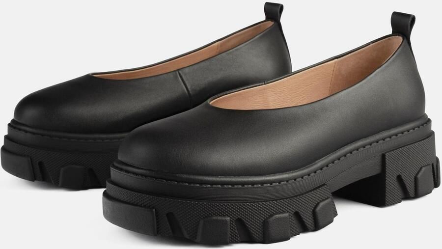 L37 HANDMADE SHOES Mocassins 'Straight Up' zwart - Foto 4