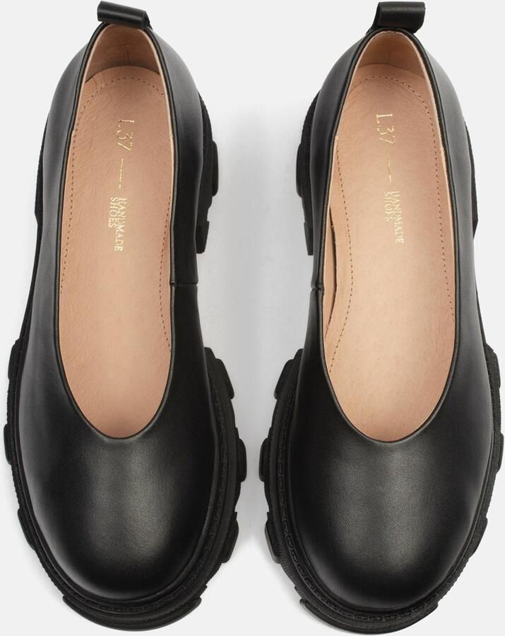 L37 HANDMADE SHOES Mocassins 'Straight Up' zwart - Foto 3