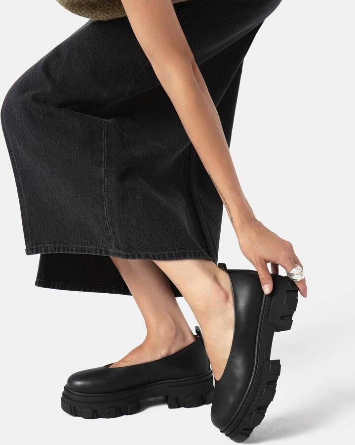 L37 HANDMADE SHOES Mocassins 'Straight Up' zwart - Foto 2