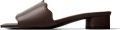 L37 HANDMADE SHOES Muiltjes 'ALWAYS IN BLOOM' donkerbruin - Donkerbruin