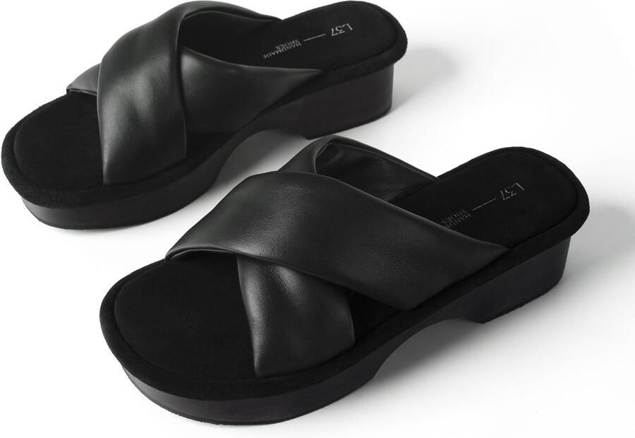 L37 HANDMADE SHOES Muiltjes 'MOON OVER TOKYO' zwart - Foto 2