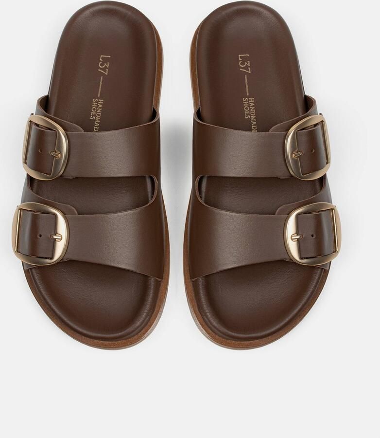 L37 HANDMADE SHOES Muiltjes 'SUMMER SOOTHE' bruin - Foto 2