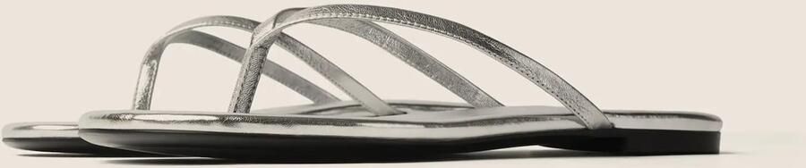 L37 HANDMADE SHOES Teenslipper 'WRITTEN IN THE SAND' zilver - Foto 6