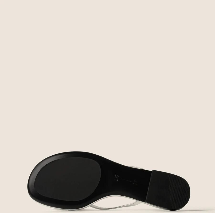 L37 HANDMADE SHOES Teenslipper 'WRITTEN IN THE SAND' zilver - Foto 4
