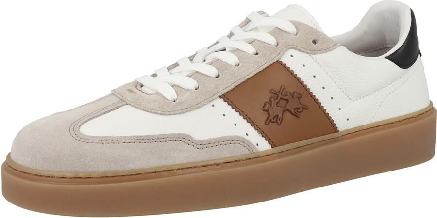 La Martina Sneakers laag beige crème bruin zwart
