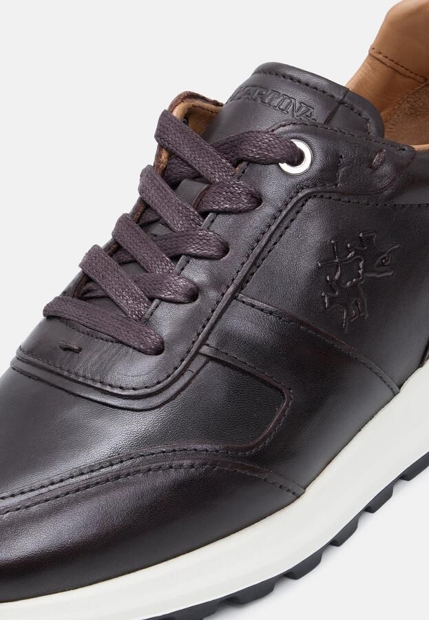 La Martina Sneakers laag 'DUSTIN' donkerbruin - Foto 3