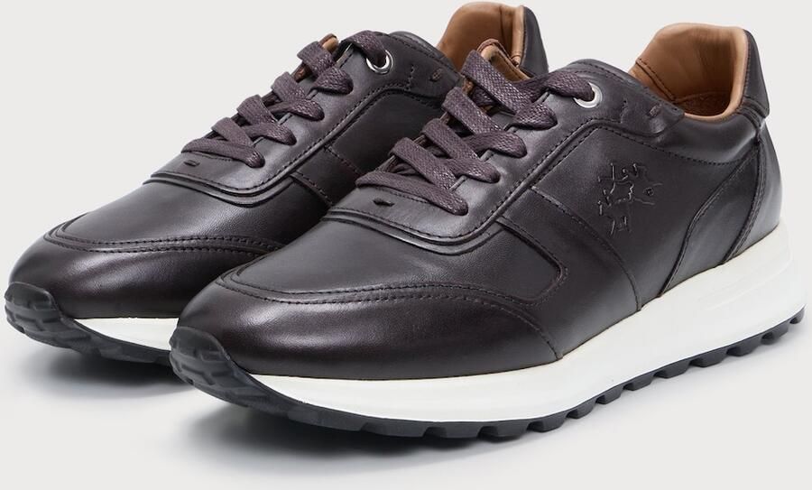 La Martina Sneakers laag 'DUSTIN' donkerbruin - Foto 4