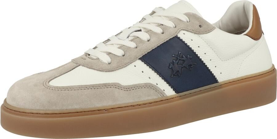 La Martina Sneakers laag 'LFM251' camel marine cognac wit