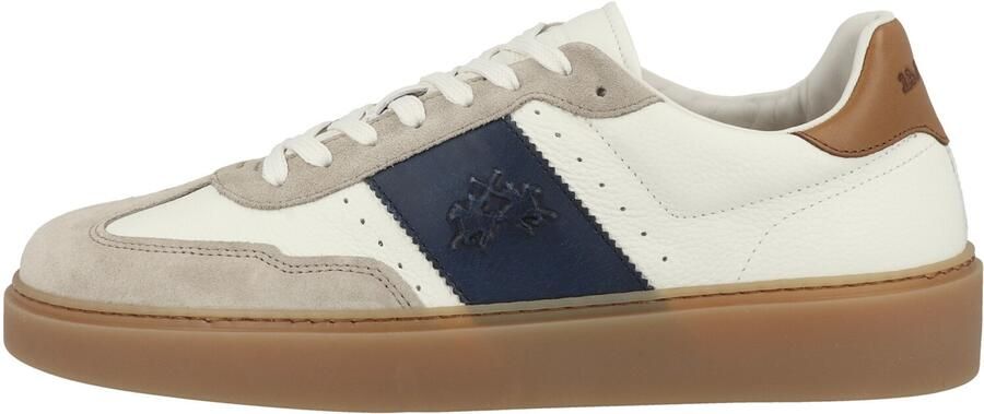 La Martina Sneakers laag 'LFM251' camel marine cognac wit - Foto 3