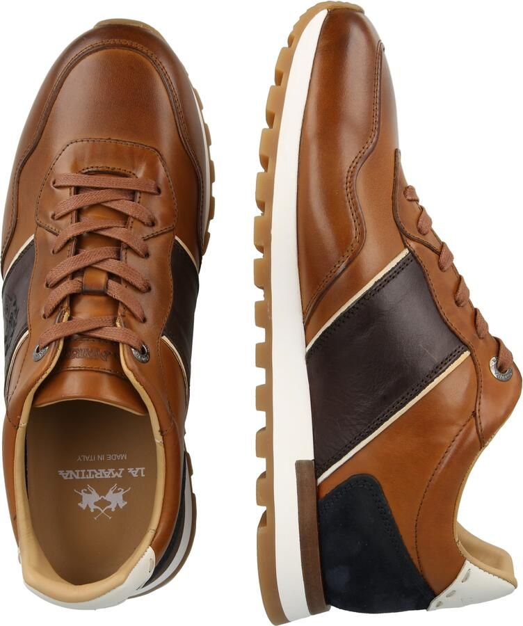 La Martina Sneakers laag 'Todi' cognac donkerbruin zwart - Foto 2