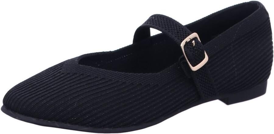 LA STRADA Ballerina 'Ballerina Damen 2303386 4500 Kunststoff (Synthetik) in schwarz' zwart