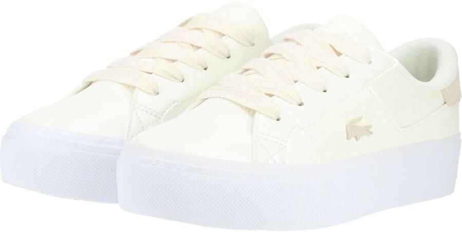 LACOSTE Sneakers laag beige wolwit - Foto 5