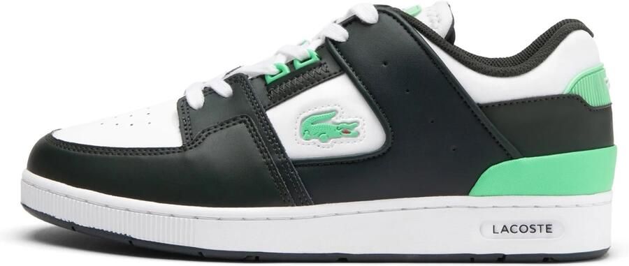 LACOSTE Sneakers laag 'Court Cage' groen zwart wit