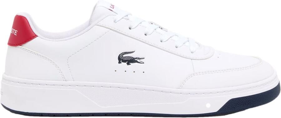 LACOSTE Sneakers laag 'Court Pro' rood zwart wit