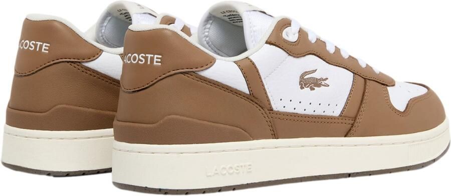 Lacoste T-CLIP SET 226 2 SMA WHT BRW Heren Sneakers wit bruin - Foto 3