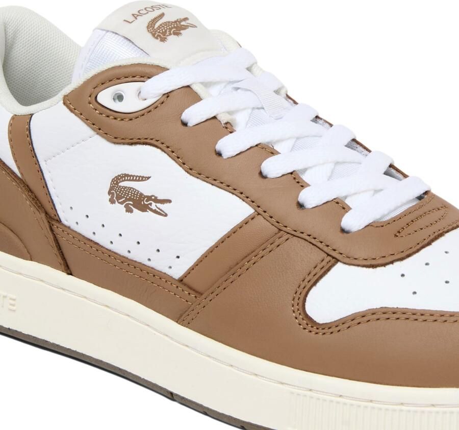 Lacoste T-CLIP SET 226 2 SMA WHT BRW Heren Sneakers wit bruin - Foto 7