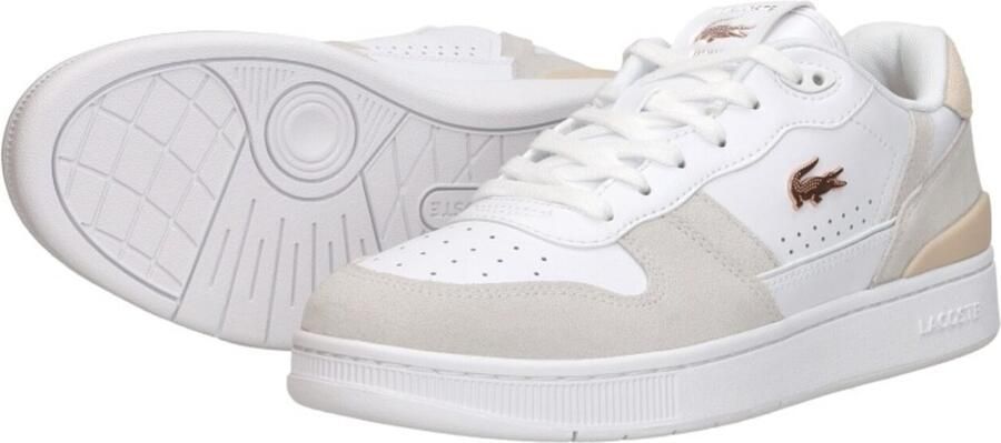 Lacoste T Clip SET Dames Sneakers Wit Roze - Foto 5