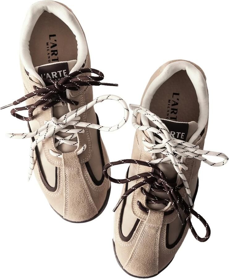 L'Arte Milano Sneakers laag sand - Foto 3