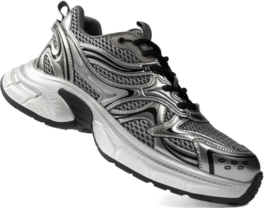 L'Arte Milano Sneakers laag zilver - Foto 3