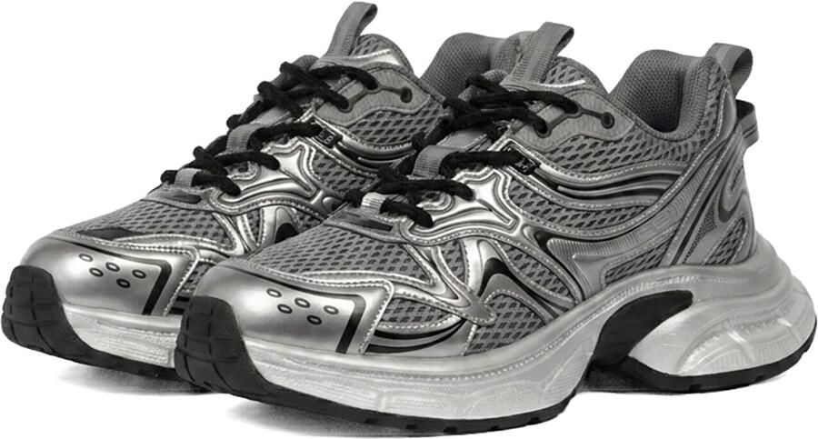 L'Arte Milano Sneakers laag zilver - Foto 5
