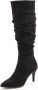 Lascana Laarzen met ritssluiting met modieuze rimpeling lange schacht high-heel enkellaars slouchy boots - Thumbnail 2