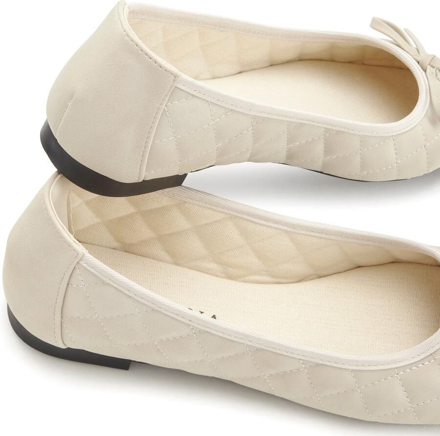 Lascana Ballerina's Slipper instapschoen met strikapplicatie vegan - Foto 2