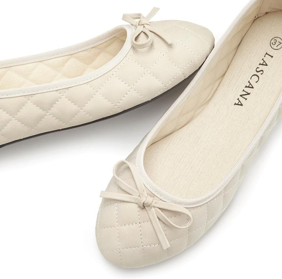 Lascana Ballerina's Slipper instapschoen met strikapplicatie vegan - Foto 3