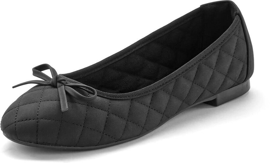 Lascana Ballerina's Slipper instapschoen met strikapplicatie vegan