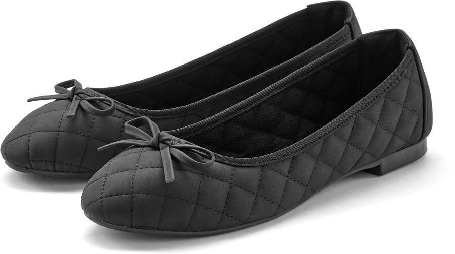 Lascana Ballerina's Slipper instapschoen met strikapplicatie vegan - Foto 4