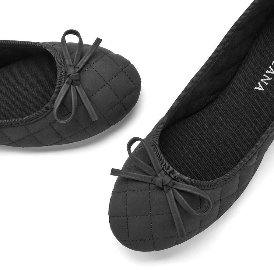 Lascana Ballerina's Slipper instapschoen met strikapplicatie vegan - Foto 2