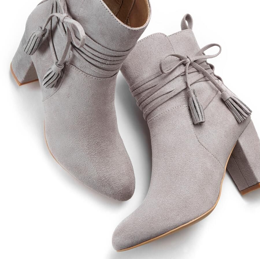 Lascana Laarsjes met blokhak high-heel enkellaars enkellaarsjes laarzen - Foto 2