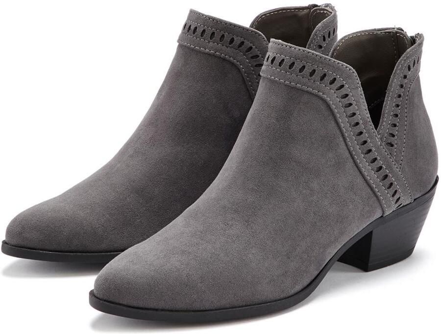 Lascana Cowboy laars Cowboy boots western enkelboots met uitsnijding VEGAN - Foto 4