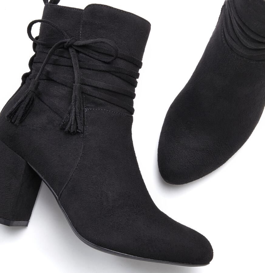 Lascana Laarsjes met blokhak high-heel enkellaars enkellaarsjes laarzen - Foto 3