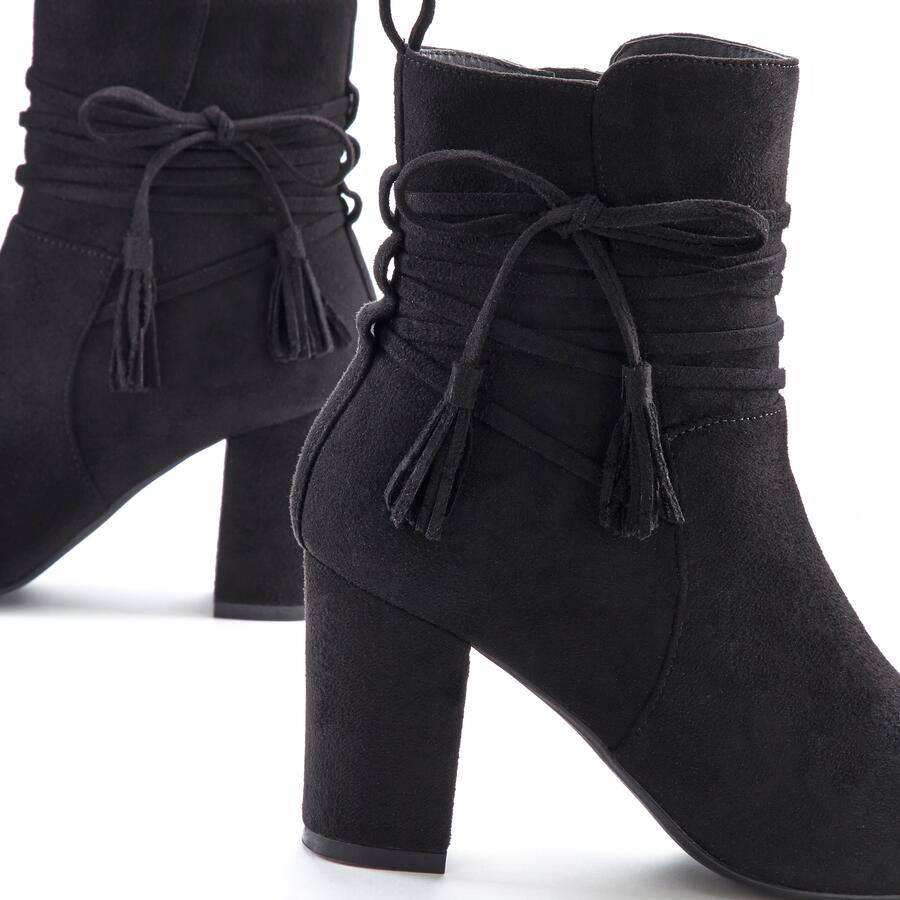 Lascana Laarsjes met blokhak high-heel enkellaars enkellaarsjes laarzen - Foto 2