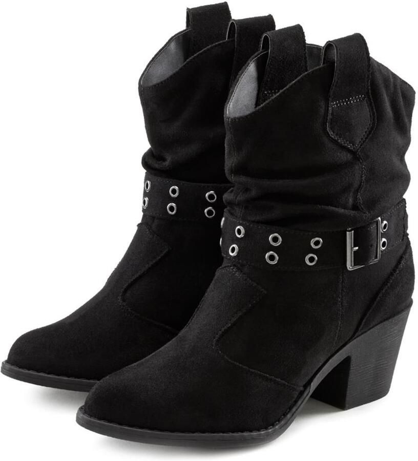 Lascana Cowboylaarsjes Cowboy boots western enkelboots VEGAN - Foto 4