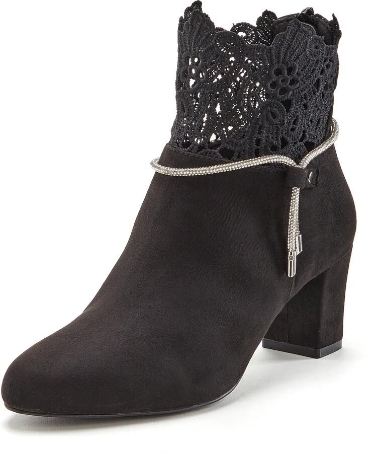 Lascana Laarsjes met elegante kantafwerking laarzen