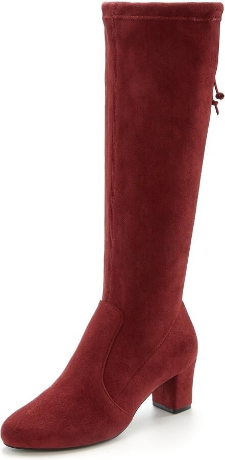 Lascana Instaplaarzen Slip-on boots slouchy boots slip-on stretch & blokhak