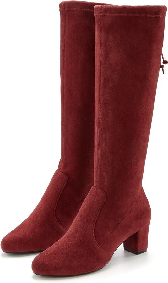 Lascana Instaplaarzen Slip-on boots slouchy boots slip-on stretch & blokhak - Foto 4