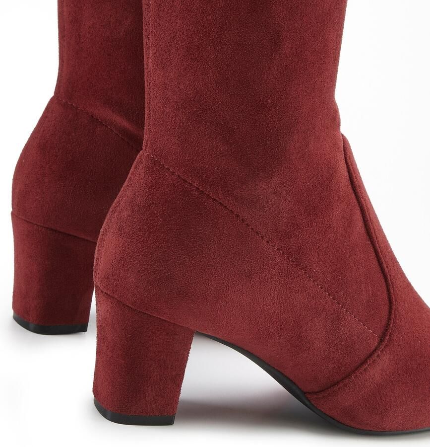 Lascana Instaplaarzen Slip-on boots slouchy boots slip-on stretch & blokhak - Foto 2