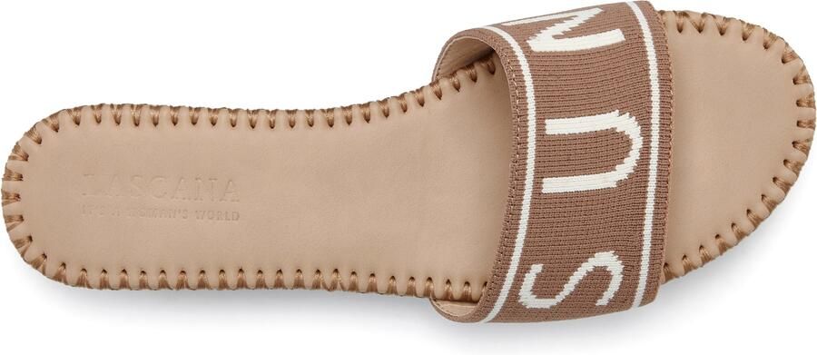 Lascana Slippers Mule sandaal open schoen van textiel met modieuze opdruk VEGAN - Foto 4