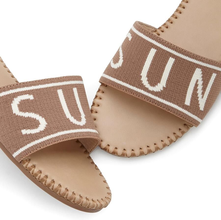 Lascana Slippers Mule sandaal open schoen van textiel met modieuze opdruk VEGAN - Foto 2