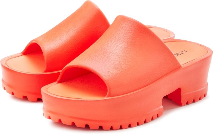 Lascana Slippers Mule sandaal open schoen met plateausool - Foto 4