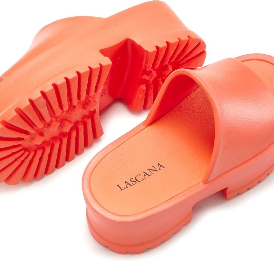 Lascana Slippers Mule sandaal open schoen met plateausool - Foto 3