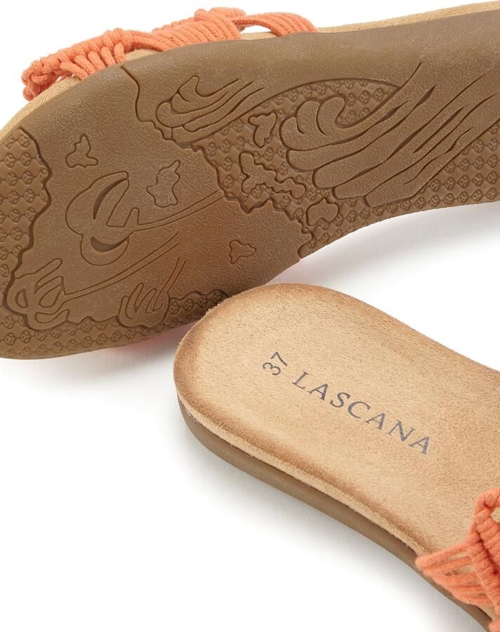 Lascana Slippers Mule sandaal open schoen met modieus haakpatroon VEGAN - Foto 2