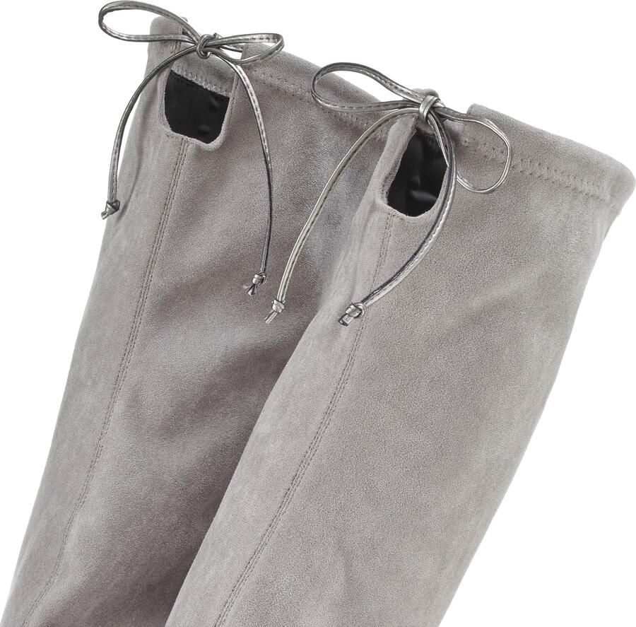 Lascana Overknee-laarzen Slouchy boots lange schacht laarzen instap laars zacht stretchmateriaal - Foto 2
