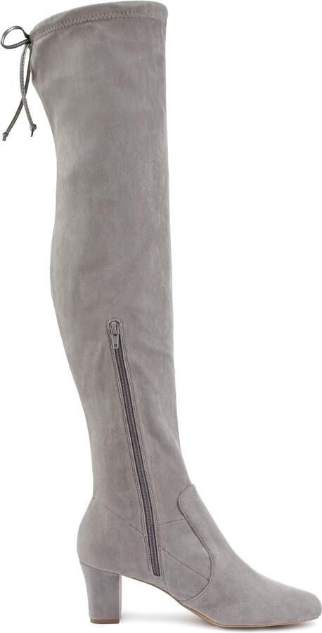 Lascana Overknee-laarzen Slouchy boots lange schacht laarzen instap laars zacht stretchmateriaal - Foto 4