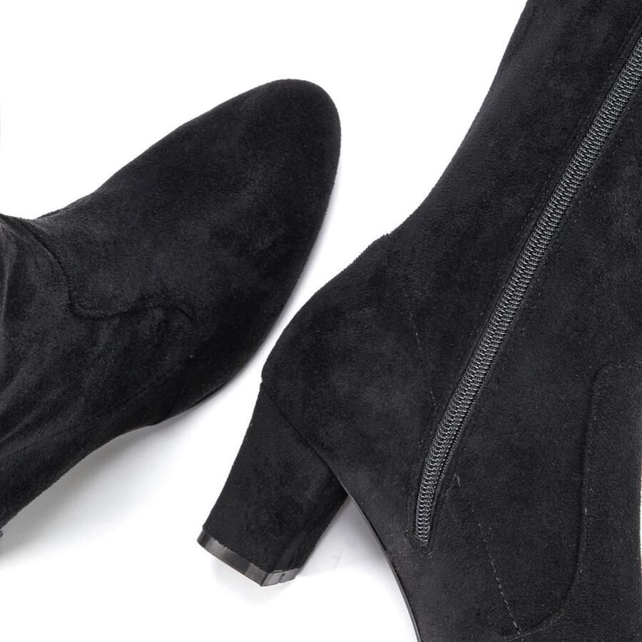Lascana Overknee-laarzen Slouchy boots lange schacht laarzen instap laars zacht stretchmateriaal - Foto 2