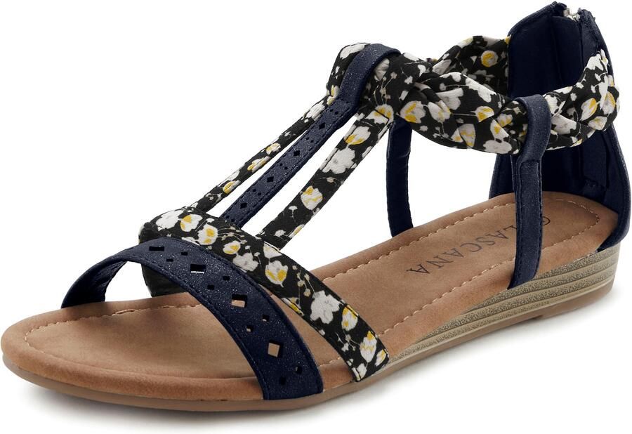 Lascana Sandalen Zomerschoen Sandalette zomerschoen met banden in festival-look VEGAN