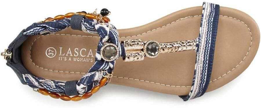 Lascana Sandalen Zomerschoen Sandalette zomerschoen kleine sleehak modieuze versiering VEGAN - Foto 6