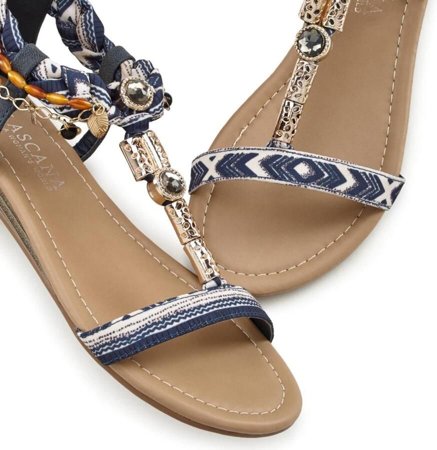 Lascana Sandalen Zomerschoen Sandalette zomerschoen kleine sleehak modieuze versiering VEGAN - Foto 2